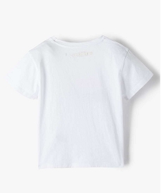 tee-shirt fille avec motifs sur lavant - les minions 2 blanc tee-shirtsB546101_3