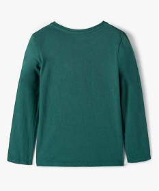 tee-shirt fille a manches longues avec sequins reversibles vert tee-shirtsB548701_3