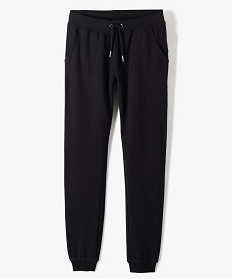 GEMO Pantalon de jogging avec intérieur molletonné fille Noir