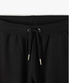 pantalon de jogging avec interieur molletonne fille noir standard pantalonsB554201_2