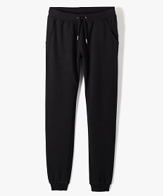 pantalon de jogging avec interieur molletonne fille noir standard pantalonsB554201_4