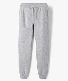 pantalon de jogging fille avec interieur molletonne gris pantalonsB554301_3