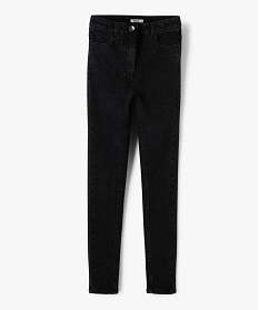 jean fille coupe ultra skinny 4 poches noir jeansB556601_1