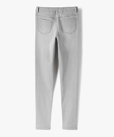 jean fille coupe skinny en matiere extensible gris jeansB556701_3