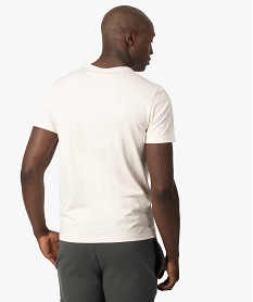 tee-shirt homme avec motif tete de chien - camps united beige tee-shirtsB568901_3
