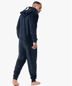 combinaison pyjama homme avec capuche ourson bleuB584601_4