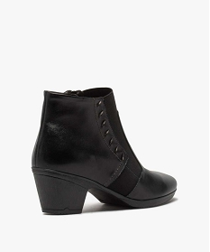 boots femme confort a talon dessus cuir noir chaussures confortB592401_4