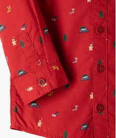 chemise bebe garcon speciale noel avec nœud papillon rouge chemisesB593801_2