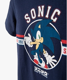 tee-shirt garcon a manches courtes avec motif – sonic bleu tee-shirtsB594501_2