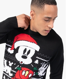 pull homme special noel avec motif mickey - disney noir pullsB600801_2