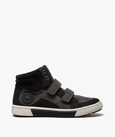 baskets garcon semi-montantes a scratch noir basketsB603001_1