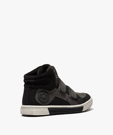 baskets garcon semi-montantes a scratch noir basketsB603001_4