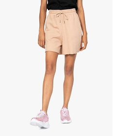 SANS GENRE BLEU SHORT BEIGE:40281230054-Coton////