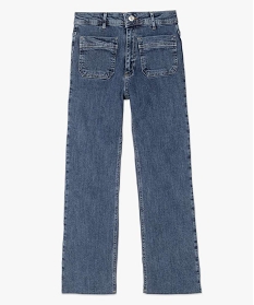 jean femme coupe droite avec poches plaquees gris pantalons jeans et leggingsB605301_4