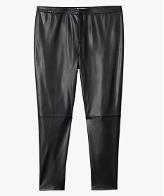 pantalon femme slim imitation cuir noir leggings et jeggingsB606001_4