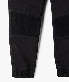 pantalon garcon avec empiecements sur lavant des jambes noir pantalonsB613101_3
