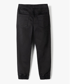 pantalon garcon avec empiecements sur lavant des jambes noir pantalonsB613101_4