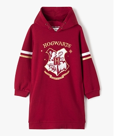 GEMO Robe fille forme sweat à capuche - Harry Potter Rouge