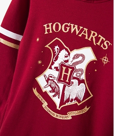 robe fille forme sweat a capuche - harry potter rougeB751101_2