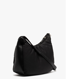 sac femme en matiere deperlante aspect matelasse noir sacs bandouliereB751601_2
