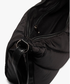 sac femme en matiere deperlante aspect matelasse noir sacs bandouliereB751601_3