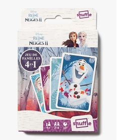 jeu de cartes 4 en 1 shuffle - la reine des neiges bleuB755801_1