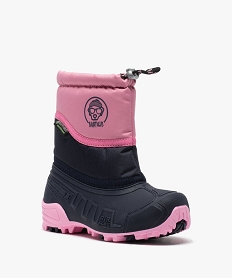 apres-skis fille bicolores - boatilus bleu bottes de pluie et apres-skiB758101_2