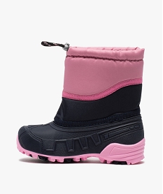 apres-skis fille bicolores - boatilus bleu bottes de pluie et apres-skiB758101_3