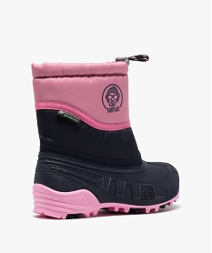 apres-skis fille bicolores - boatilus bleu bottes de pluie et apres-skiB758101_4