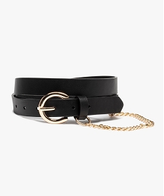 ceinture femme avec chainette en metal noir autres accessoiresB758601_1