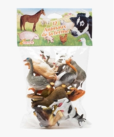 figurines animaux de la ferme (lot de 12) - kim play multicoloreB769101_1