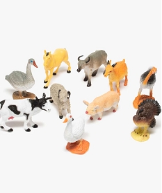 figurines animaux de la ferme (lot de 12) – kim play multicoloreB769101_2