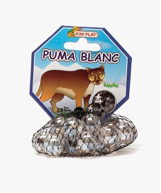 GEMO Sac de billes en verre - Puma Blanc KimPlay Blanc