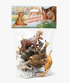 GEMO Figurines animaux sauvages (lot de 12) - Kim Play Multicolore