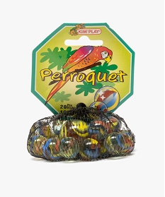 GEMO Sac de billes en verre multicolores - Perroquet KimPlay Multicolore