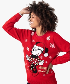 pull de noel femme avec motif minnie – disney rouge pullsB773201_2