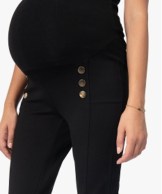 pantalon de grossesse avec boutons fantaisie noirB776501_2