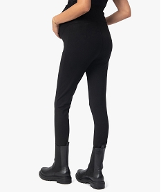 pantalon de grossesse avec boutons fantaisie noir femme