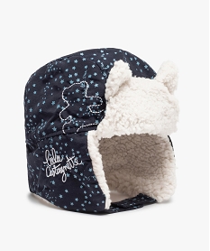 GEMO Bonnet bébé fille chapka à doublure chaude motif étoiles - LuluCastagnette Bleu