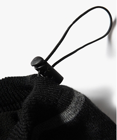 echarpe homme forme snood doublee polaire noir foulard echarpes et gantsB779201_3