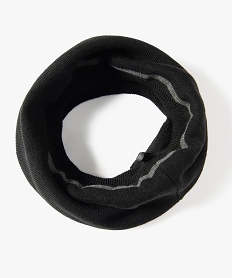 echarpe homme forme snood doublee polaire noir foulard echarpes et gantsB779201_4