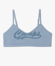 brassiere femme a fines bretelles - camps united bleuB779801_4