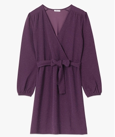 robe femme pailletee avec haut cache-cœur violet robesB787701_4