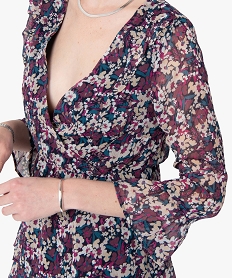 blouse femme a motifs fleuris et decollete cache-cœur imprime blousesB809201_2
