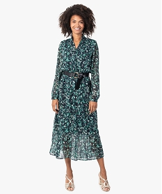  ROBE AOP FEUILLAGE:40288710297-Polyester///Polyester/