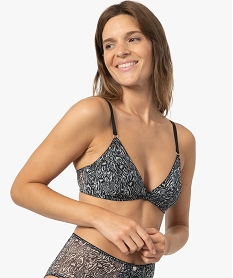 soutien-gorge triangle a motif zebre - lulucastagnette imprime soutien gorge sans armaturesB833801_1