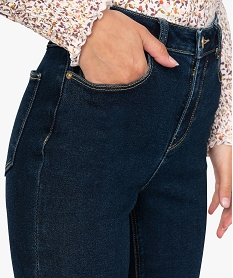 jean femme en stretch coupe skinny taille haute bleu pantalons jeans et leggingsB834401_2