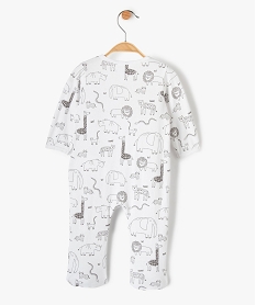 pyjama bebe garcon avec motifs animaux et inscription multicoloreB876101_3