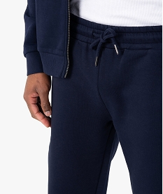 pantalon de jogging homme molletonne bleuB900701_2