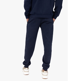 pantalon de jogging homme molletonne bleuB900701_3